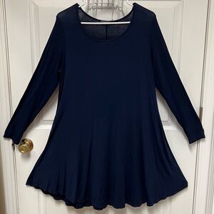 ZENNILO Navy Blue Women's Midi Dress